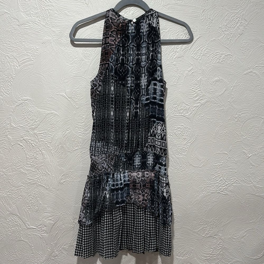 Ramy Brook Monae Python Houndstooth Print Mini Si… - image 8